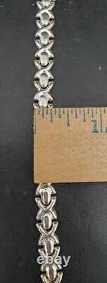 Necklace Collection Of 2 Italy made Sterling Silver Beautiful Designed Necklaces