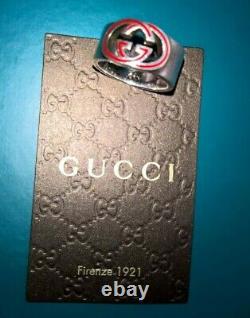 New Gucci Women's 925 Sterling Silver Ring Size 9,5 Made In Italy