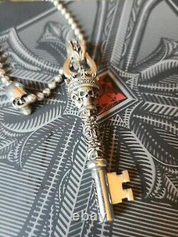 New NightRider Kings Key Pendant Sterling Silver 925 Biker Jewelry USA Made