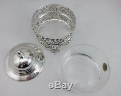 New Sterling Silver 925 Honey Dish Pot Jar Made in Israel 138g Made in Israel