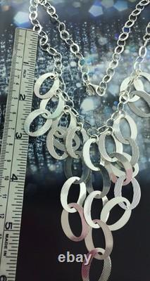 New Sterling Silver 925 Necklace Made In Itally 22.1 Grams & 18 Long