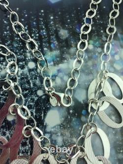 New Sterling Silver 925 Necklace Made In Itally 22.1 Grams & 18 Long