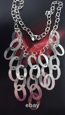 New Sterling Silver 925 Necklace Made In Itally 22.1 Grams & 18 Long