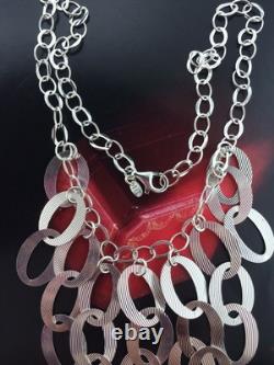 New Sterling Silver 925 Necklace Made In Itally 22.1 Grams & 18 Long