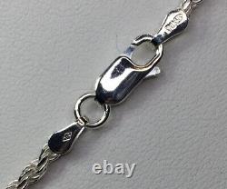 New Sterling Silver ROPE CHAIN 925 Necklace 18 Made in Italy Unisex