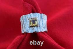 Nib Lady's Sterling Silver Wide Band Ribbon Design Hand Made Custom Designed Cit