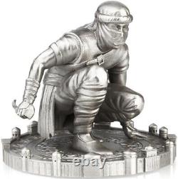 Niue $10 NZD 2022 Assassins Statue Nizaris 5 oz Sterling Silver 200 made RARE