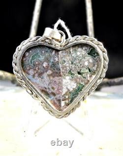 Ocean Jasper Pendant Custom Made Sterling Silver Beautiful Colors And Pattern