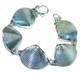Ocean Shells 925 Sterling Silver Seashell Bracelet Italy Made 22.5g Silver