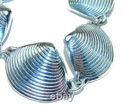 Ocean Shells 925 Sterling Silver Seashell Bracelet Italy Made 22.5g Silver