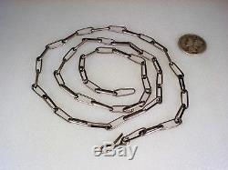 Old Hand Made Hopi Sterling Silver 24 Necklace Chain