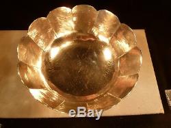 Old Newberry Crafters Onc Hand Made Hammered Sterling Silver Bowl Shreve R Bean