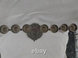 Omanim Menorah Made In Israel Judaica Sterling Silver 925 Height 12 Vintage