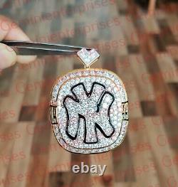 One of a kind Hand Made Sterling Silver New York Yankees MLB Baseball