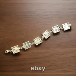 One-of-a-kind artist-made sterling silver bracelet, stunning
