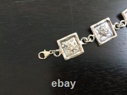 One-of-a-kind artist-made sterling silver bracelet, stunning