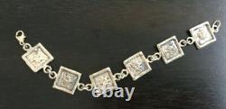 One-of-a-kind artist-made sterling silver bracelet, stunning