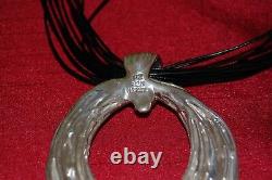 Or Paz Sterling Silver Electroform Bold Circular Necklace, Made In Israel