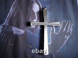 Ozzy Osbourne Cross replica made sterling silver 925-artisan product