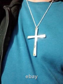 Ozzy Osbourne Cross replica made sterling silver 925-artisan product