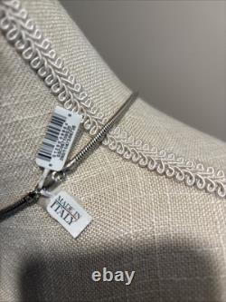 PB Sterling Silver Necklace SS 20Snake 3mm Originally 300.00 New No Box Read