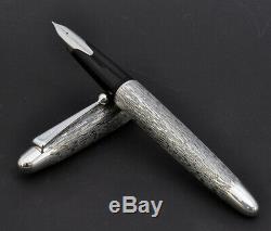 PILOT NAMIKI Silvern Tsumugi Silk Thread Sterling Silver 18K Nib Fountain Pen