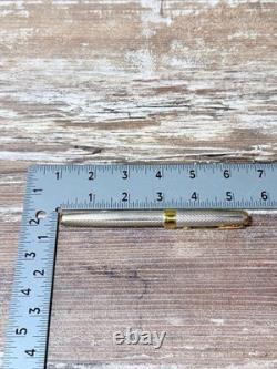 Parker Sonnet Sterling Silver Fountain pen 18k Gold Medium Nib Made In France