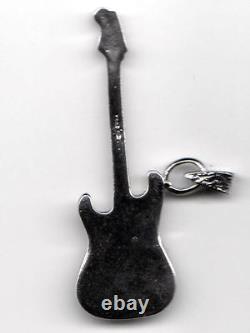 Pendant Guitar Fender Stratocaster hand made in Italy Silver Sterling 925