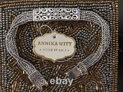 Perfect Annika Witt Bracelet Made In Bali Etched Sterling Silver 925 ATI ID 8