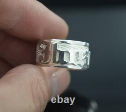 Personalize Name Wedding Band Sterling Silver. 925 100% Hand Made