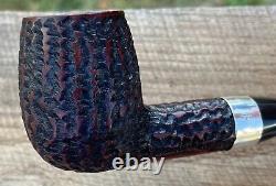 Peterson's Large Hand Made Sterling Silver Band Estate Tobacco House Pipe