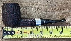 Peterson's Large Hand Made Sterling Silver Band Estate Tobacco House Pipe