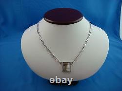 Pianegonda Designer Sterling Silver Necklace With 18k Cross, Made In Italy