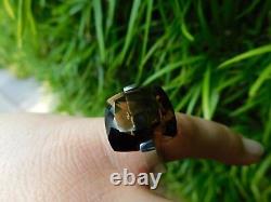 Pianegonda Ring Huge Smokey Quartz Rock Star Daily Ring Size Rare Italy Made So