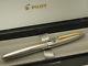 Pilot(NAMIKI) Old Elite Sterling Silver Lattice 1968 Made 18K F-nib Bellows Type