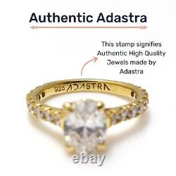 Plated Gold Solitaire Ring 925 Sterling Silver CZ Square Green Yellow ADASTRA