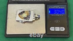 Porsche Sterling Silver. 925 Enamel KeyChain KeyRing Made in Italy