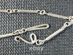 Pre-Owned Custom Made Sterling Silver Chain Black Rutile Quartz Pendant Unsigned