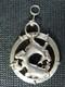 Pre-Owned Custom Made Sterling Silver Green Jade Pendant Unmarked Unsigned