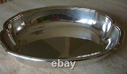 Puiforcat. 950 Sterling Silver Oval Serving Bowl Hand Made Heavy & Exquisite