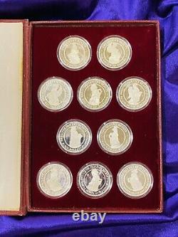 Queen's Beasts Sterling Silver Medal Collection 1978 Scarce! Only 517 made