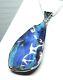 Queensland Boulder Opal Pendant Hand Made Silver Natural Australian Stone