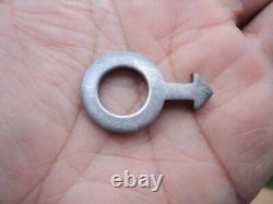 RARE 1697AR Gucci 925 Sterling Silver Male Gender Symbol Pendant Made in Italy