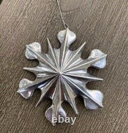 RARE 2nd Tiffany & Co. Sterling Silver Christmas Ornament Ever Made SNOWFLAKE