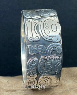 RARE Antonio Pineda Mexican Sterling Silver Hand Made Bracelet Taxco Circa 1950