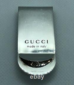 RARE! GUCCI Sterling Silver. 925 Snake Serpent Money Clip Made in Italy