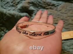 RARE, HTF James Avery Sterling Psalm 413 This is the day Lord has made Bangle