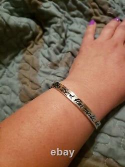 RARE, HTF James Avery Sterling Psalm 413 This is the day Lord has made Bangle