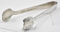 RARE hand Made Sterling Silver ALLAN ADLER Hammered Sugar Tongs NO MONO 4.4 RARE hand Made Sterling Silver ALLAN ADLER Hammered Sugar Tongs NO MONO 4.4