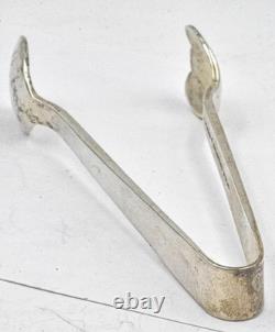 RARE hand Made Sterling Silver ALLAN ADLER Hammered Sugar Tongs NO MONO 4.4